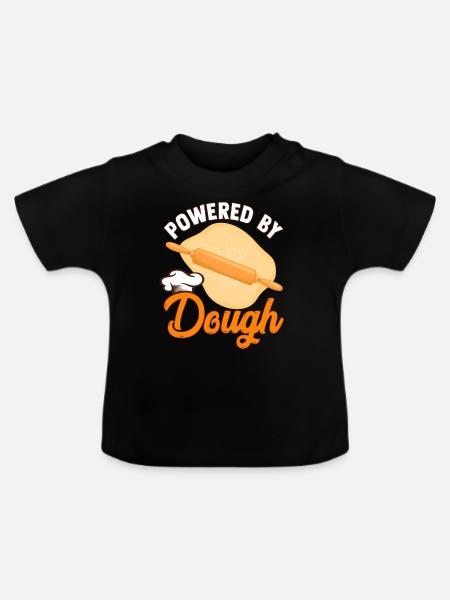 Brotbacken Brotbackautomat - Baby Bio-T-Shirt mit Rundhals - Schwarz