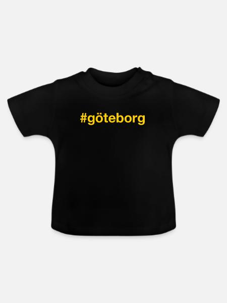 Göteborg Sweden Schweden - Baby Bio-T-Shirt mit Rundhals - Schwarz