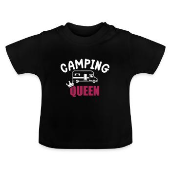 Wohnmobil - Baby Bio-T-Shirt mit Rundhals - Schwarz - Vorne