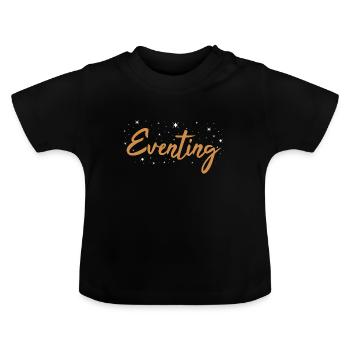 Cavalier Concours complet - T-shirt bio col rond Bébé - noir - Devant