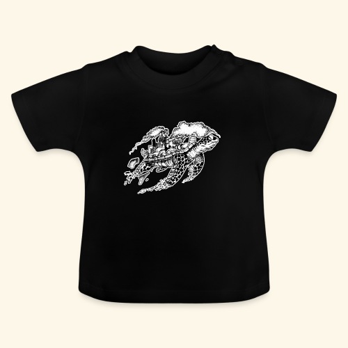 Sea Turtle Meeresschildkröte Skilpadde Skildpadde - Baby Bio-T-Shirt mit Rundhals