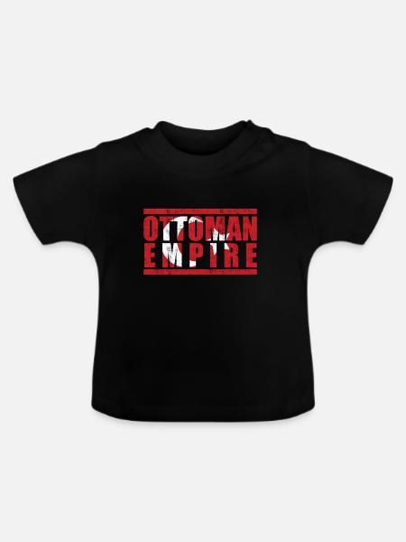 Osmanisches Reich - Baby Bio-T-Shirt mit Rundhals - Schwarz