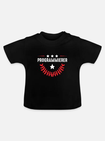 Programmierer Beruf - Baby Bio-T-Shirt mit Rundhals - Schwarz