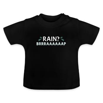 Balk? Brrraaaaaap Whitewater Kayaking - Baby Organic T-Shirt with Round Neck - black - Front