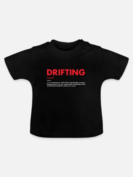 Sport Definition Drifting - Baby Bio-T-Shirt mit Rundhals - Schwarz