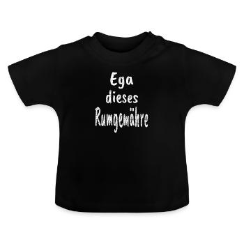 Ega Ce Rumgemähre Shirt accent saxon - T-shirt bio col rond Bébé - noir - Devant