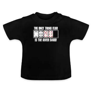 Poker - T-shirt bio col rond Bébé - noir - Devant