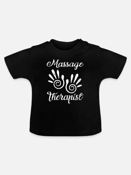 Massage therapy - Baby Organic T-Shirt with Round Neck - black