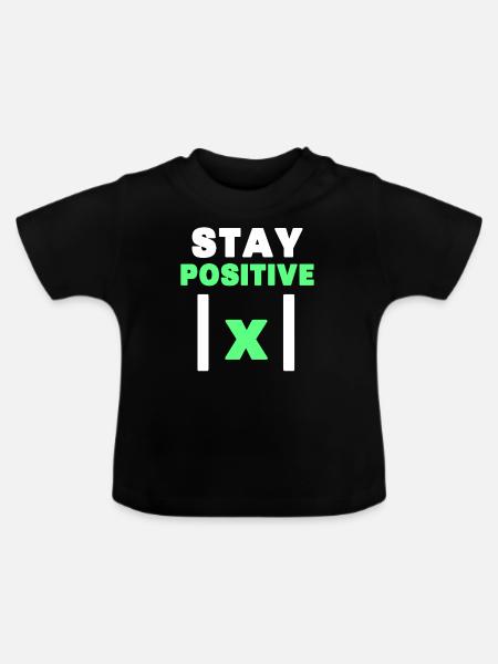 Mathe Nerd - Baby Bio-T-Shirt mit Rundhals - Schwarz