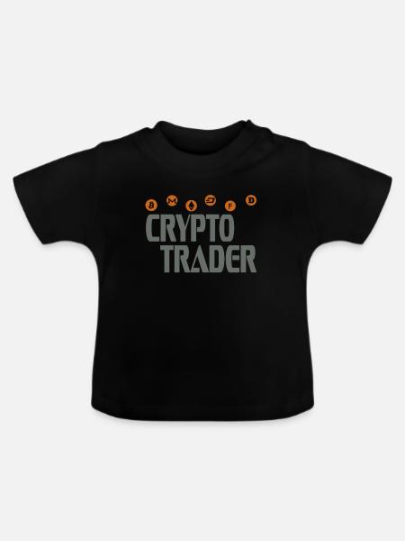 Crypto trader - Baby Bio-T-Shirt mit Rundhals - Schwarz