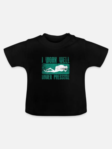 Tauchen - Baby Bio-T-Shirt mit Rundhals - Schwarz