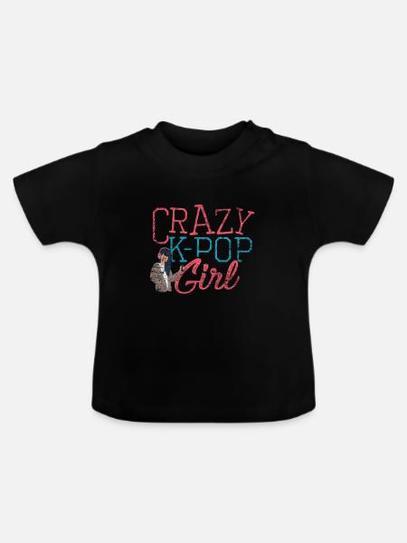 K-POP - Baby Bio-T-Shirt mit Rundhals - Schwarz