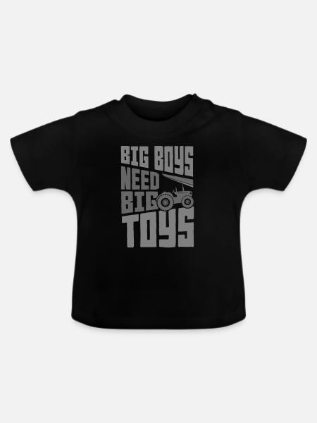 Traktor - Baby Bio-T-Shirt mit Rundhals - Schwarz