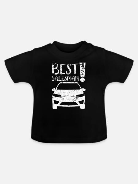 Autoverkäufer - Baby Bio-T-Shirt mit Rundhals - Schwarz
