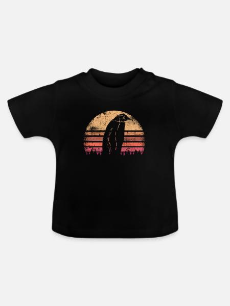 Pinguin - Baby Bio-T-Shirt mit Rundhals - Schwarz