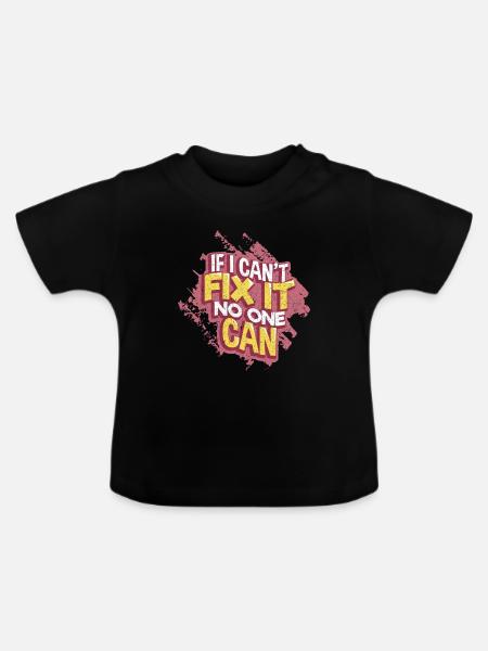 Handwerker - Baby Bio-T-Shirt mit Rundhals - Schwarz