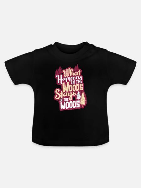 Holzfäller - Baby Bio-T-Shirt mit Rundhals - Schwarz