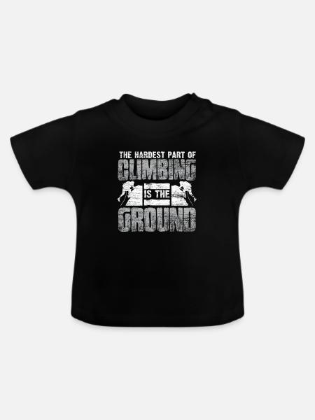 Klettern Kletterer - Baby Bio-T-Shirt mit Rundhals - Schwarz