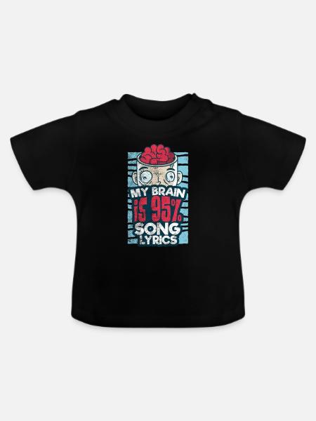 Sänger Songwriter - Baby Bio-T-Shirt mit Rundhals - Schwarz