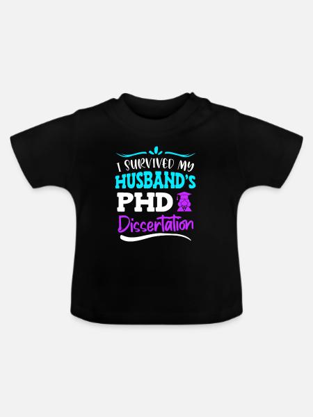 Promotion Doktor 2022 Ehefrau - Baby Bio-T-Shirt mit Rundhals - Schwarz