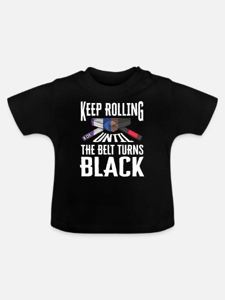 BJJ Black Belt - Baby Bio-T-Shirt mit Rundhals - Schwarz