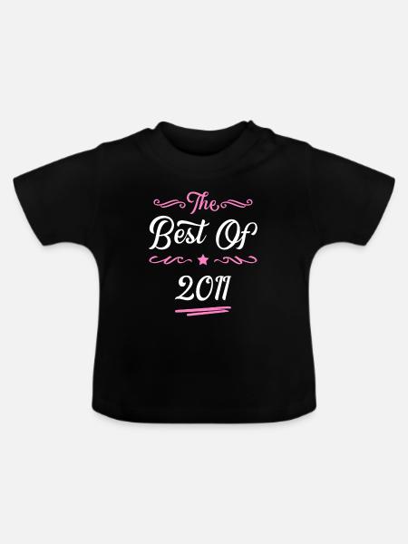 2011 best of - Baby Bio-T-Shirt mit Rundhals - Schwarz
