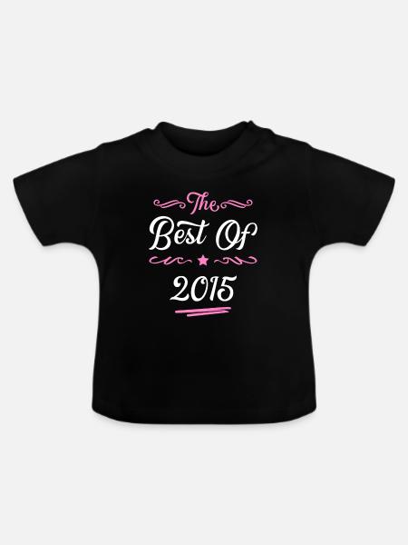 2015 best of - Baby Bio-T-Shirt mit Rundhals - Schwarz