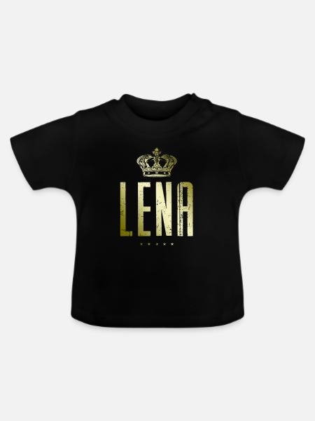 Lena - Baby Bio-T-Shirt mit Rundhals - Schwarz