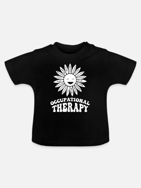 Beschäftigungstherapie - Baby Bio-T-Shirt mit Rundhals - Schwarz