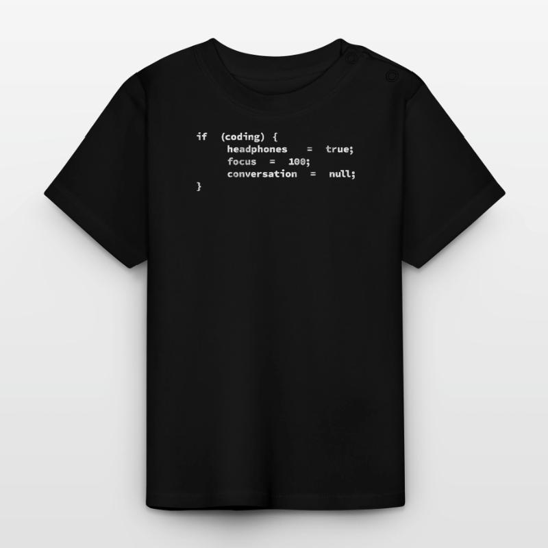 Casques, encodeurs, programmeurs codage T-shirt bio col rond Bébé