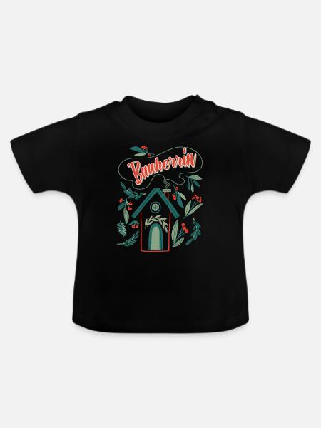 Bauherrin Eigenheim Damen - Baby Bio-T-Shirt mit Rundhals - Schwarz