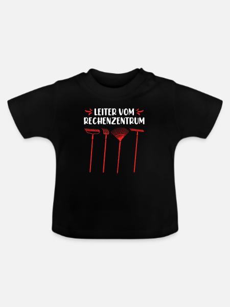 Gartenarbeit Gärtner Spruch - Baby Bio-T-Shirt mit Rundhals - Schwarz