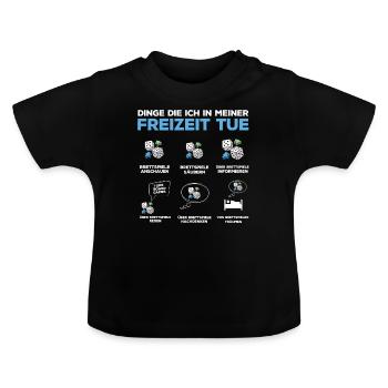 Brettspiele, Brettspiel, Brettspiele Spielen - Baby Bio-T-Shirt mit Rundhals - Schwarz - Vorne