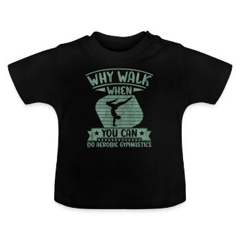 Acrobatic Gymnastics Sport Strength - Baby Bio-T-Shirt mit Rundhals - Schwarz - Vorne