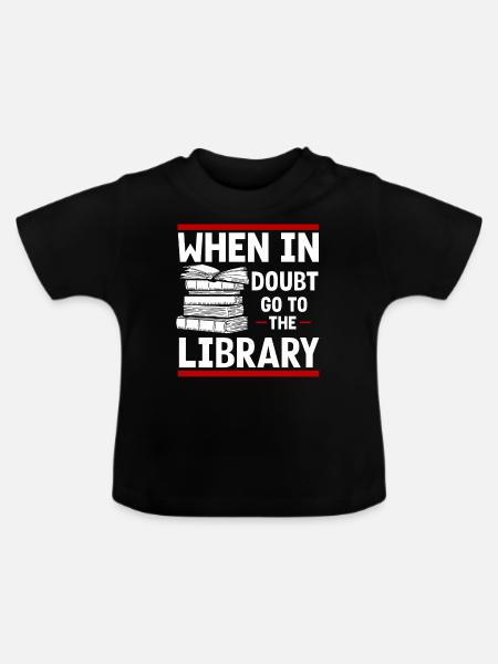 Bibliothek Bibliothekar, - Baby Bio-T-Shirt mit Rundhals - Schwarz