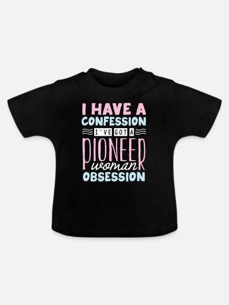 Besessenheit Der Pionierin - Baby Bio-T-Shirt mit Rundhals - Schwarz
