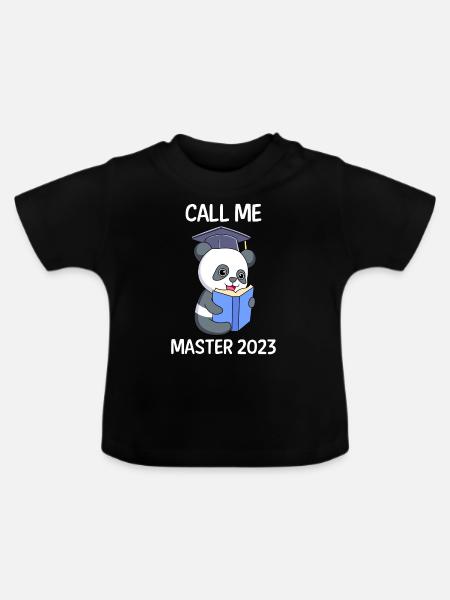 Master Abschluss 2023 Masterabschluss - Baby Bio-T-Shirt mit Rundhals - Schwarz