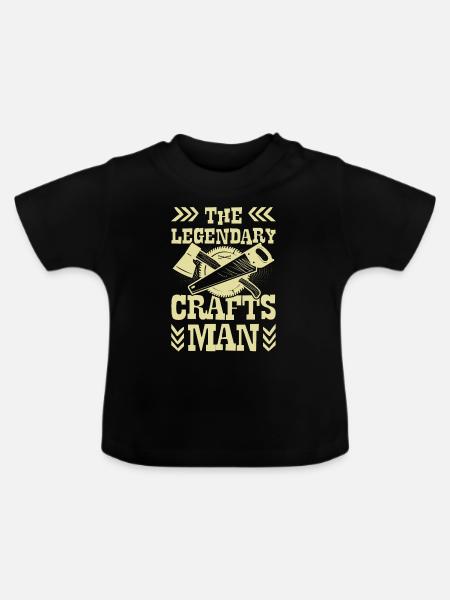 Legendary Craftsman - Baby Bio-T-Shirt mit Rundhals - Schwarz