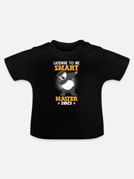 Master 2023 Master Abschluss - Baby Bio-T-Shirt mit Rundhals - Schwarz