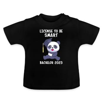 Bachelor 2023 Licence à Clever Shit - T-shirt bio col rond Bébé - noir - Devant