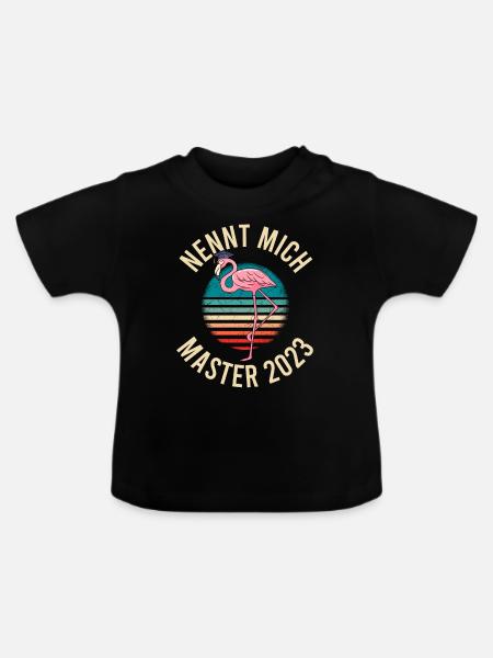 Master Abschluss 2023 Master - Baby Bio-T-Shirt mit Rundhals - Schwarz
