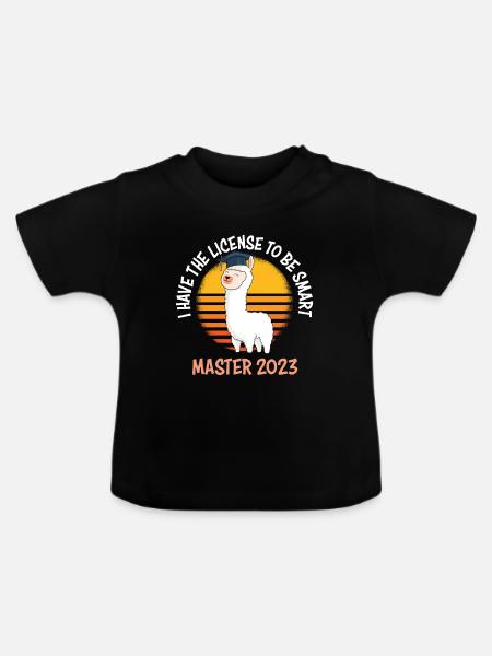 Master Abschluss 2023 Master - Baby Bio-T-Shirt mit Rundhals - Schwarz
