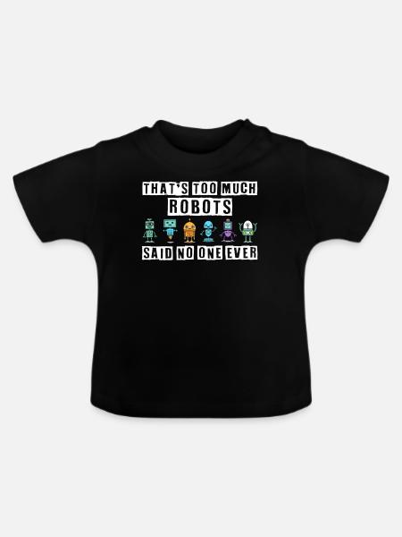 Robotik, Roboterbauer - Baby Bio-T-Shirt mit Rundhals - Schwarz