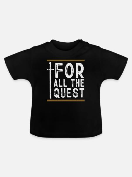 Larp, Larping, Rollenspiel - Baby Bio-T-Shirt mit Rundhals - Schwarz