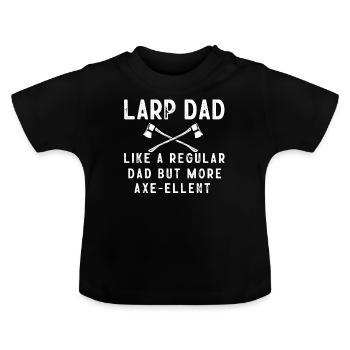 Larp, Larping, Role Play - Baby Organic T-Shirt with Round Neck - black - Front