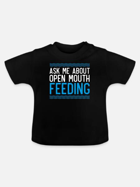 Wale, Wale, Walbeobachtung, Walbeobachtung - Baby Bio-T-Shirt mit Rundhals - Schwarz
