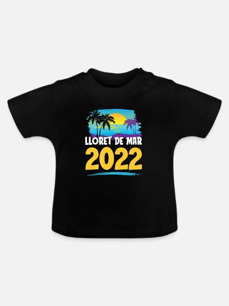Lloret De Mar 2023 - Baby Bio-T-Shirt mit Rundhals - Schwarz
