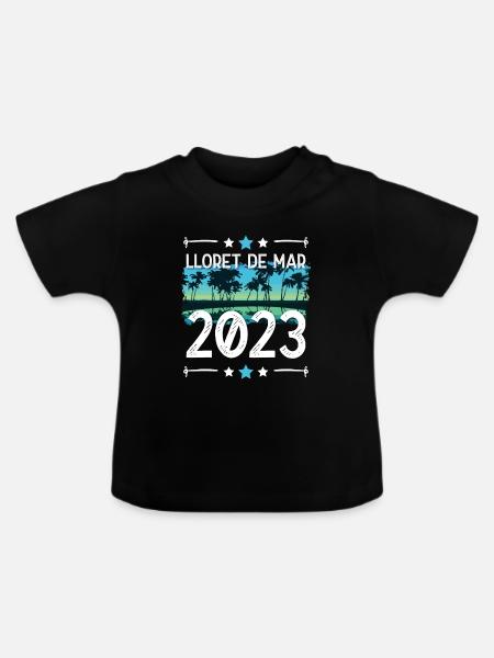 Lloret De Mar 2023 - Baby Bio-T-Shirt mit Rundhals - Schwarz