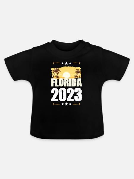 Florida 2023 - Baby Bio-T-Shirt mit Rundhals - Schwarz