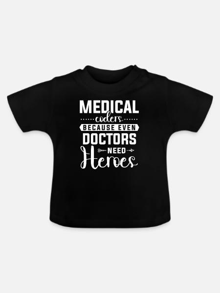 Medizinischer Kodierer Medizinischer Programmierer - Baby Bio-T-Shirt mit Rundhals - Schwarz